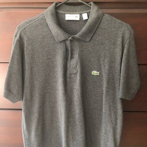Lacoste gray polo, men’s